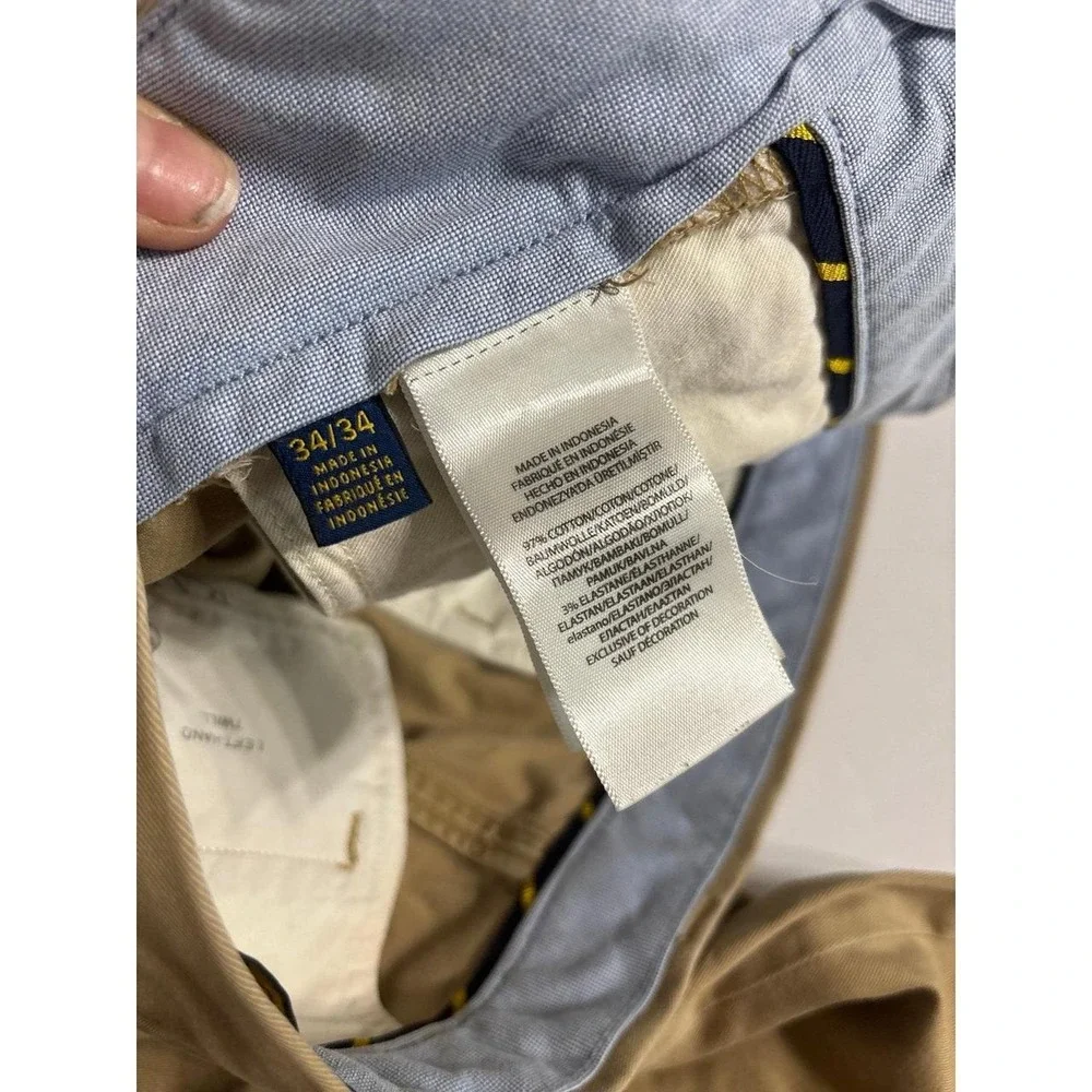 Ralph Lauren Khakis Tan Pants (34/34) Polo Ralph Lauren Stretch Straight Fit